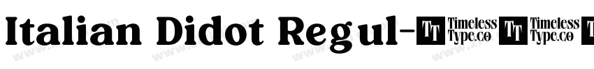 Italian Didot Regul字体转换